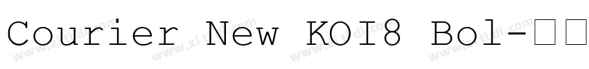 Courier New KOI8 Bol字体转换